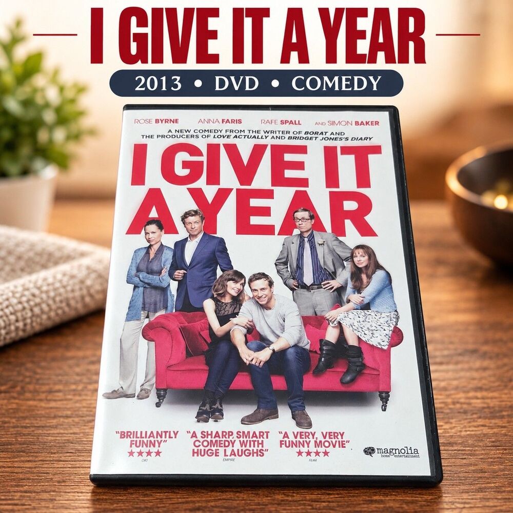 I Give It A Year DVD Movie Anna Faris Comedy Funny Rose Byrne Rafe Spall